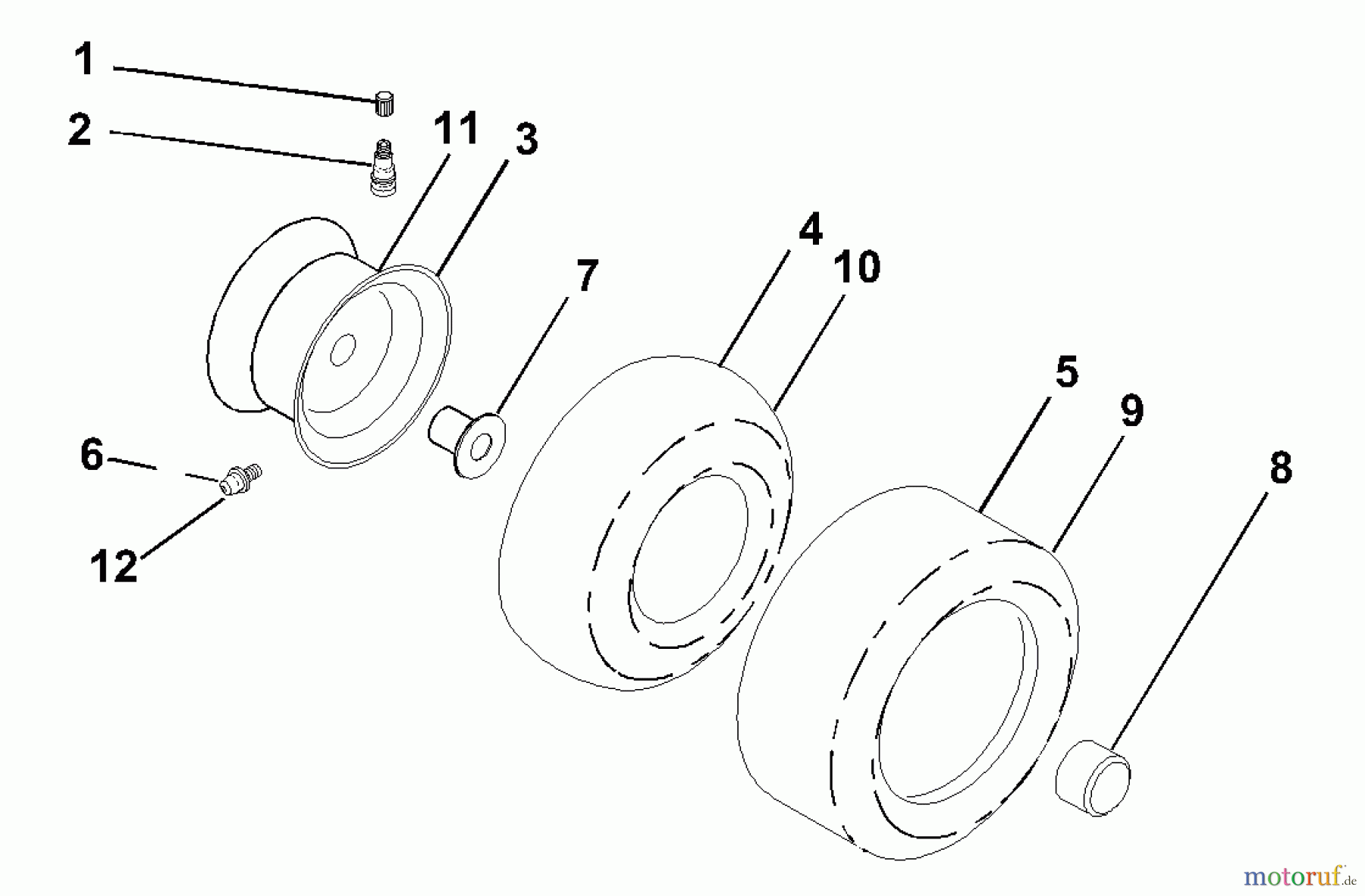  Husqvarna Rasen und Garten Traktoren GTH 2550 XPB (954567116) - Husqvarna Garden Tractor (2001-02 & After) Wheels And Tires