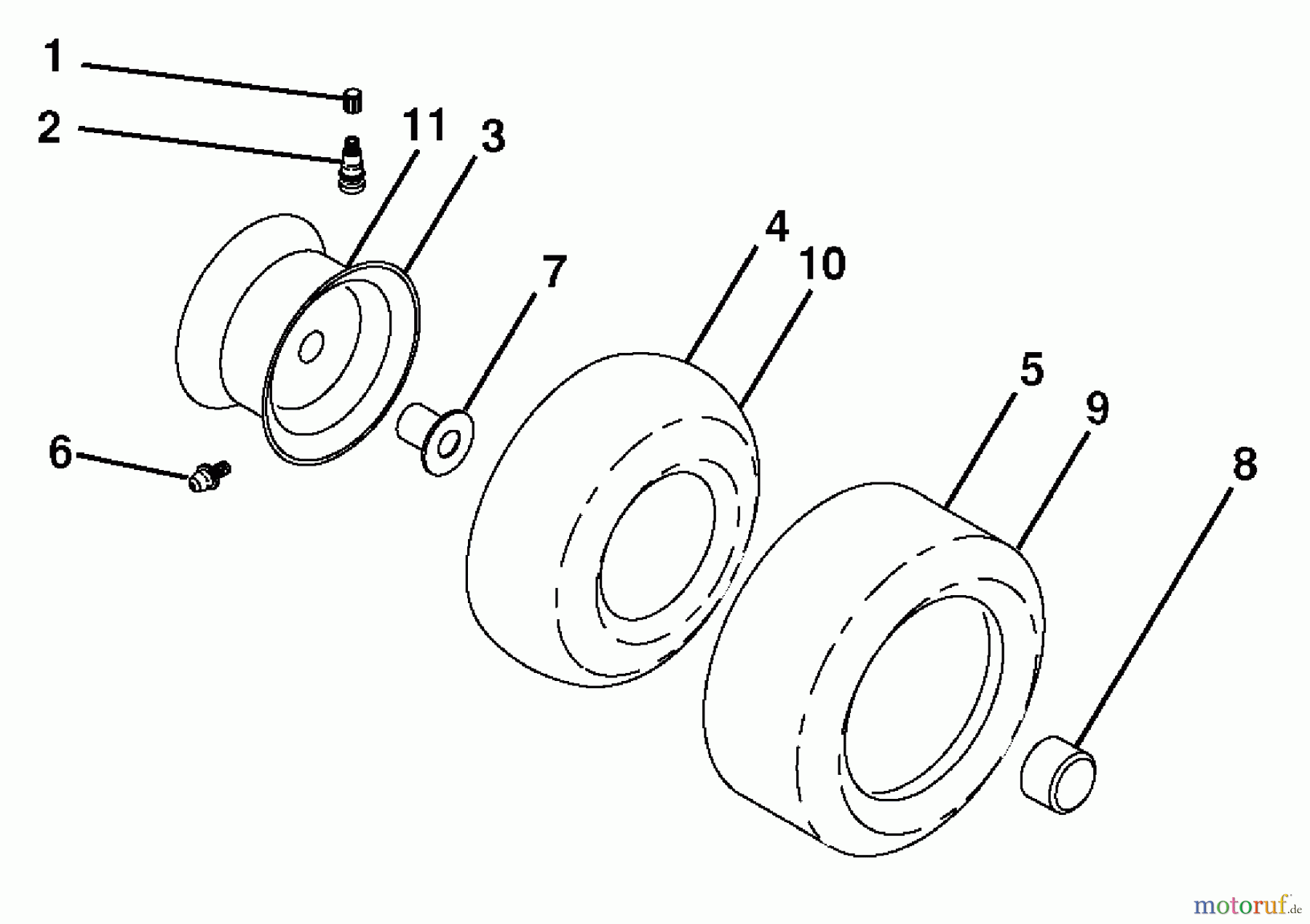  Husqvarna Rasen und Garten Traktoren YTH 2146XP (96043002900) - Husqvarna Yard Tractor (2006-12 & After) Wheels And Tires