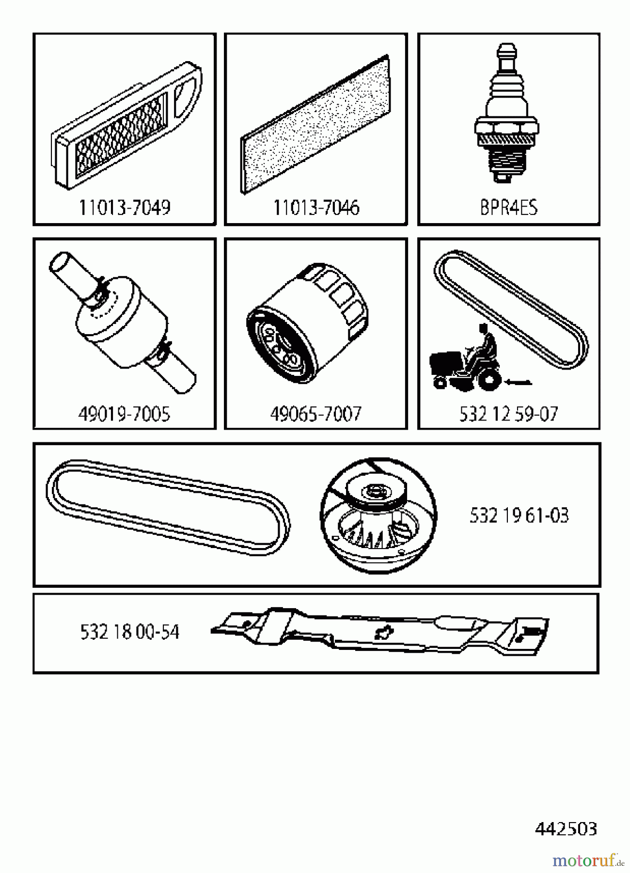  Husqvarna Rasen und Garten Traktoren GTH 264T (96041025100) - Husqvarna Garden Tractor (2012-01 & After) ACCESSORIES