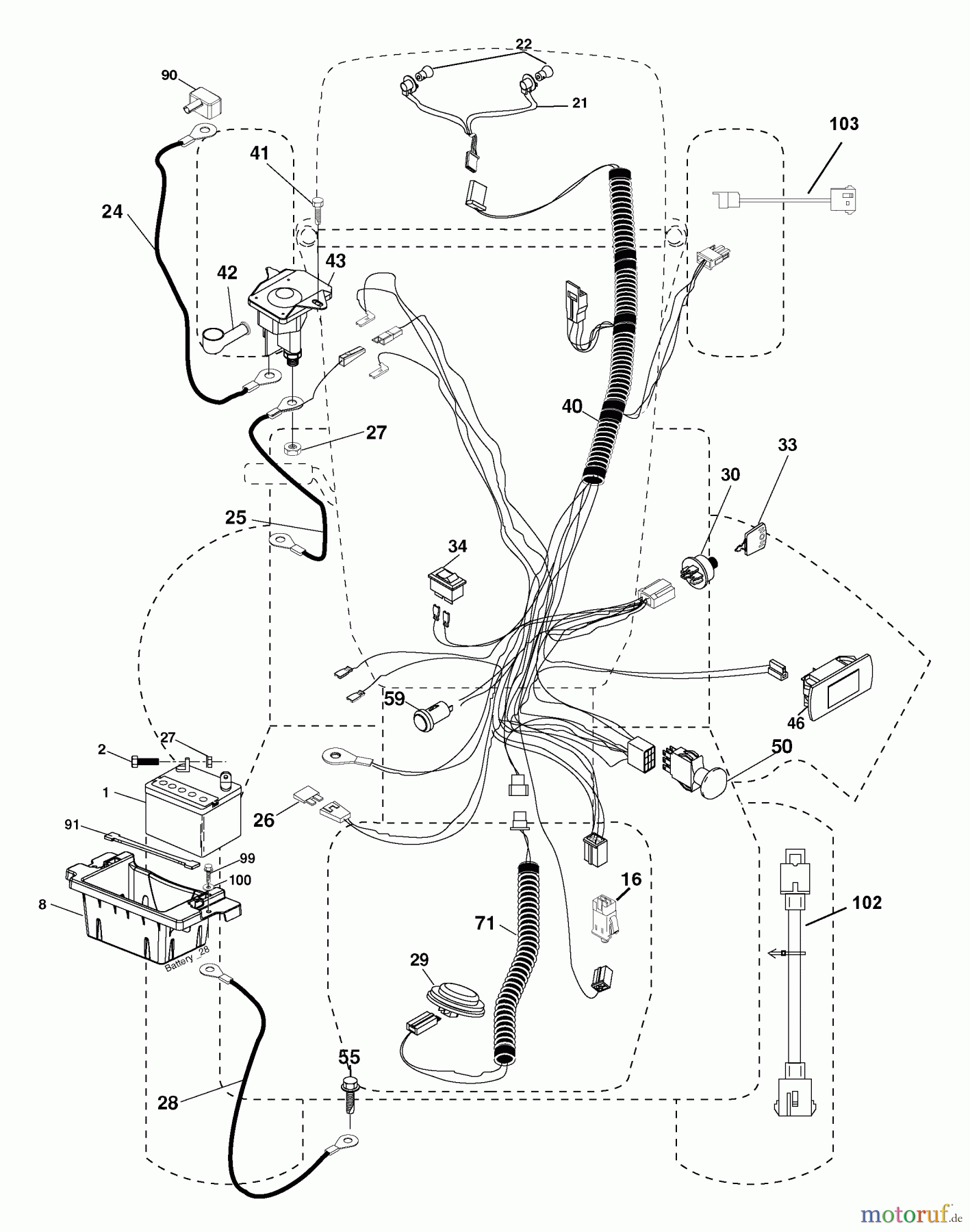  Husqvarna Rasen und Garten Traktoren LGT 2654 (96045000700) - Husqvarna Lawn Tractor (2006-11 & After) Schematic