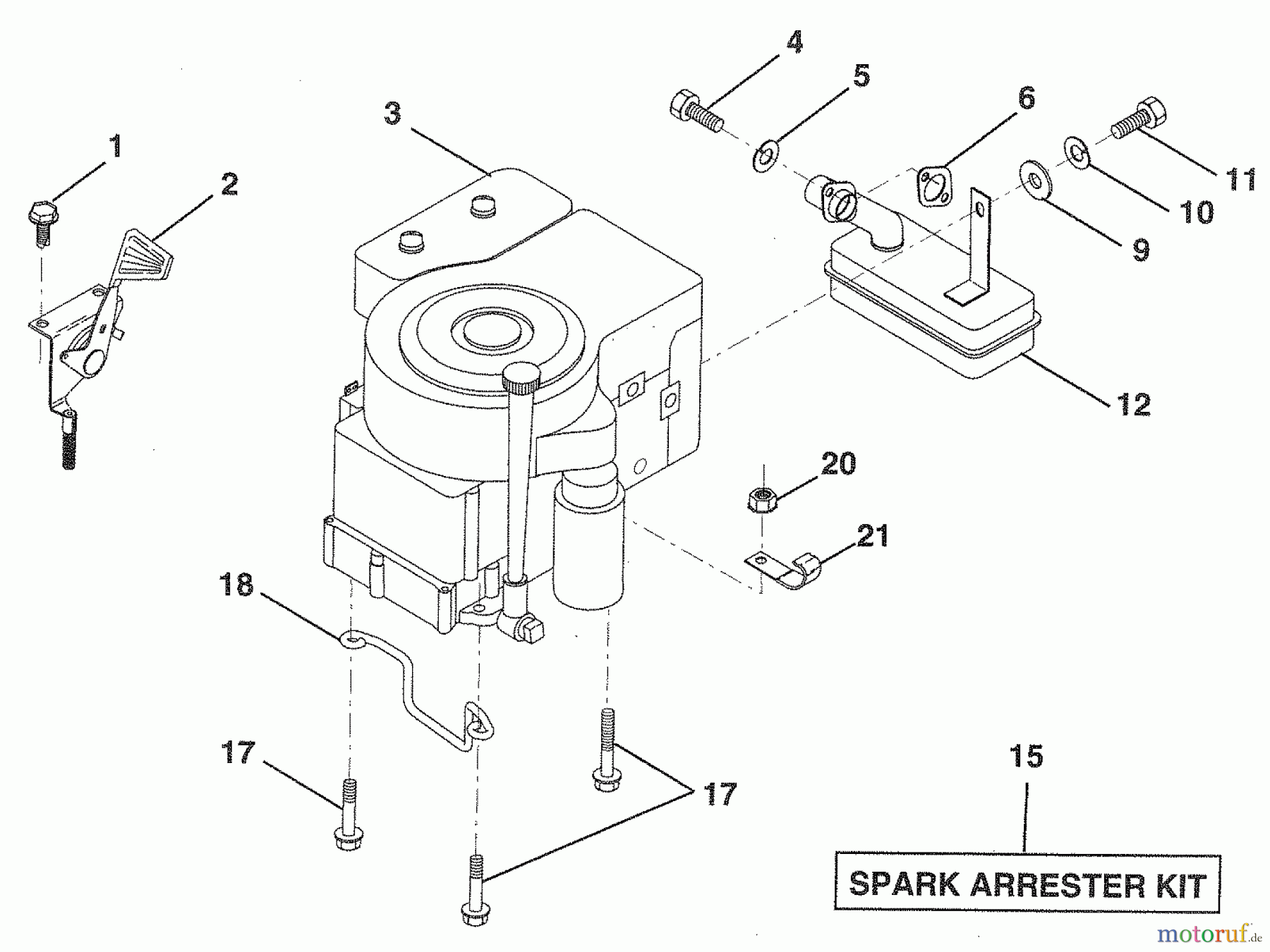  Husqvarna Rasen und Garten Traktoren LR 120 (954000582) (HU1236C) - Husqvarna Lawn Tractor (1993-01 & After) Engine / Throttle