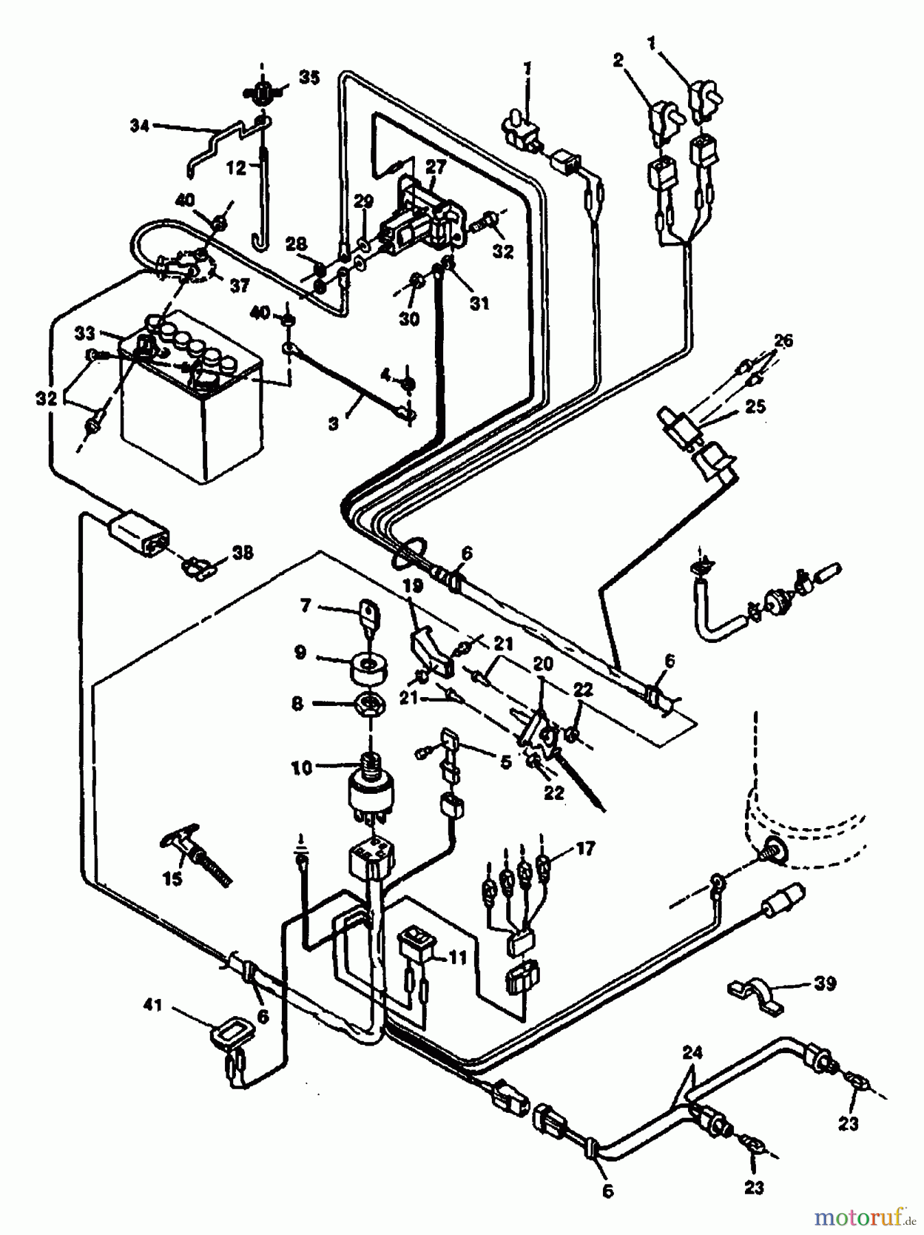  Husqvarna Rasen und Garten Traktoren LT 100014 - Husqvarna Lawn Tractor (1991-03 & After) Electrical