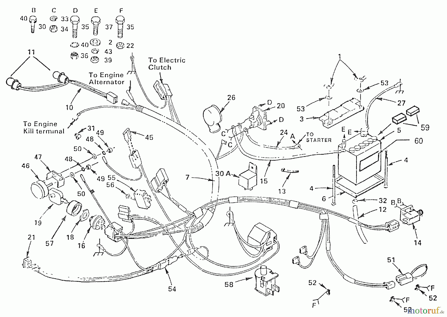  Husqvarna Rasen und Garten Traktoren LT 125 (HVLT125AE) - Husqvarna Lawn Tractor (1990-01 & After) Electrical