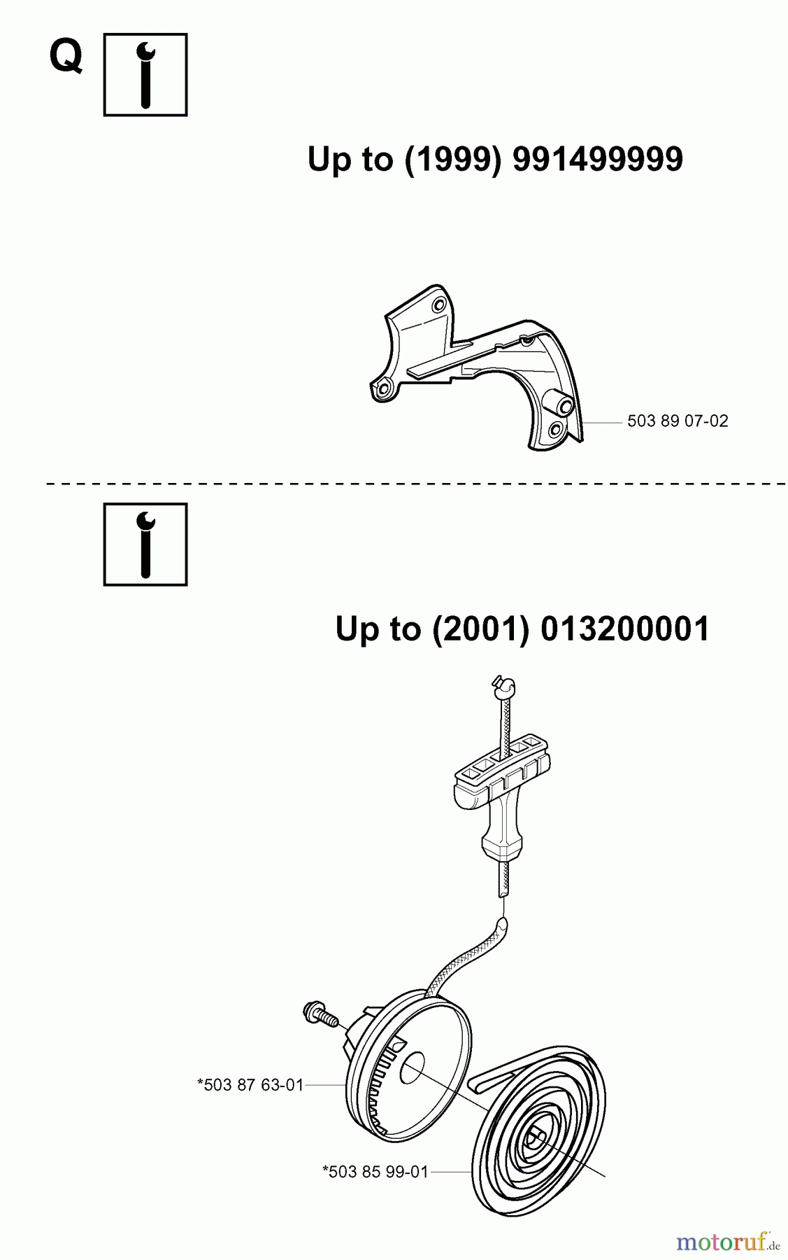  Jonsered Motorsägen 2149 - Jonsered Chainsaw (2001-09) SERVICE UPDATES #2