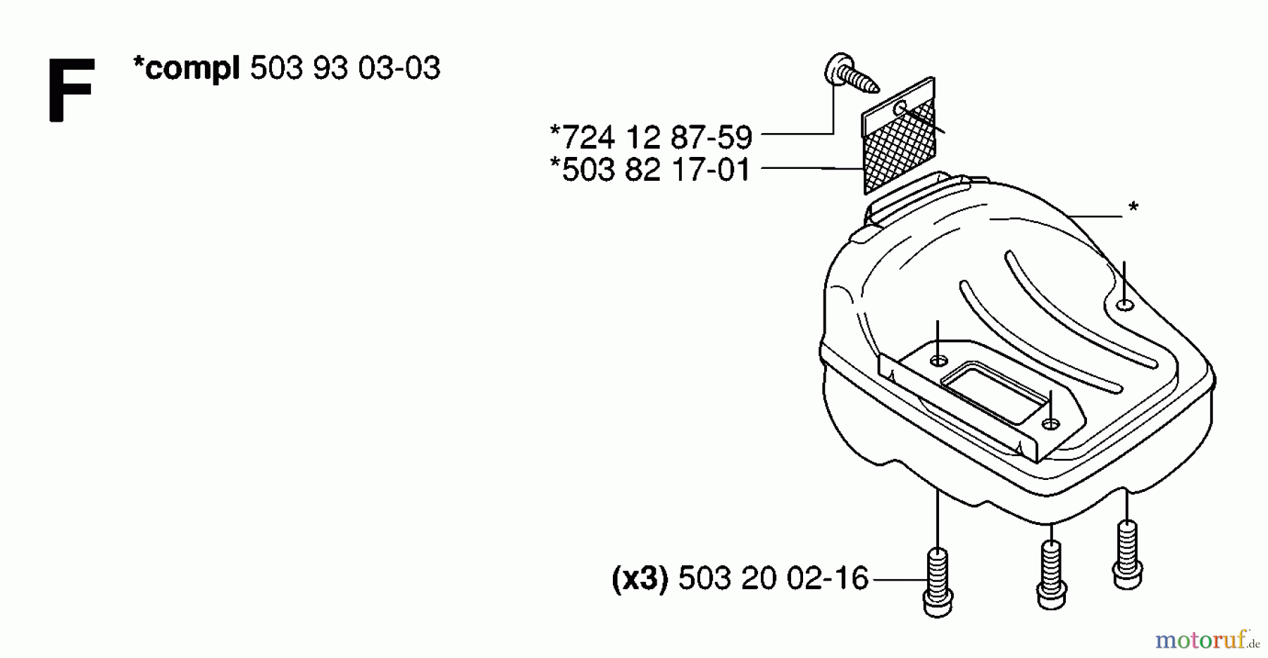  Jonsered Motorsägen CS2135 T - Jonsered Chainsaw (2007-01) MUFFLER