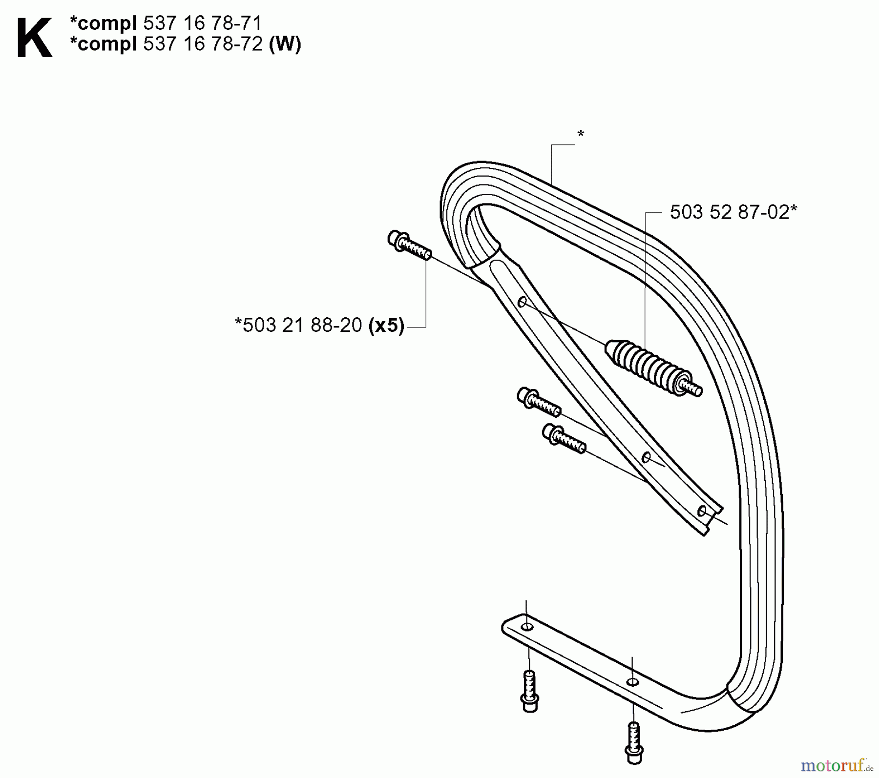  Jonsered Motorsägen CS2186 EPA - Jonsered Chainsaw (2005-03) HANDLE #2