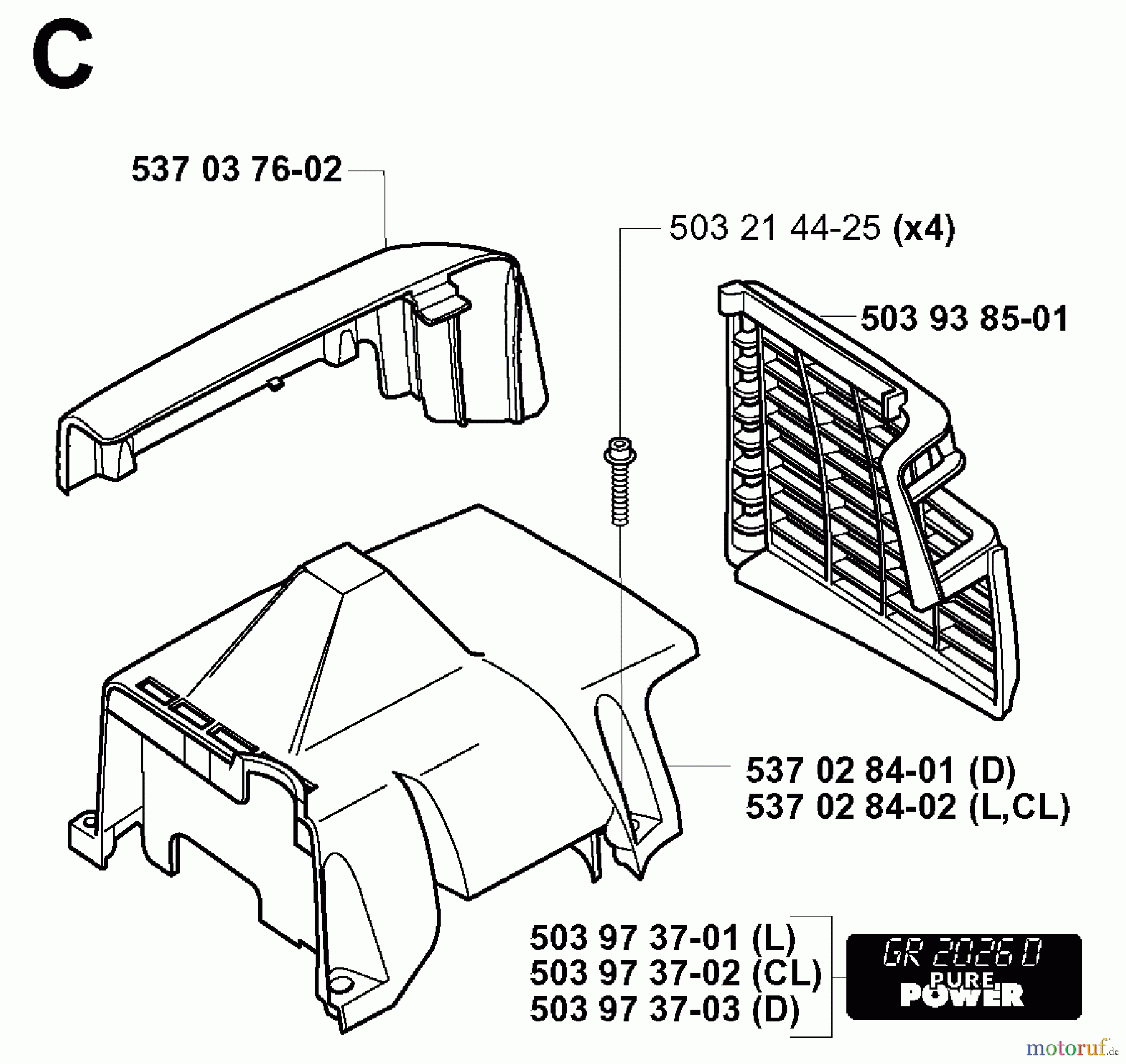  Jonsered Motorsensen, Trimmer GR2026 - Jonsered String/Brush Trimmer (2000-10) COVER