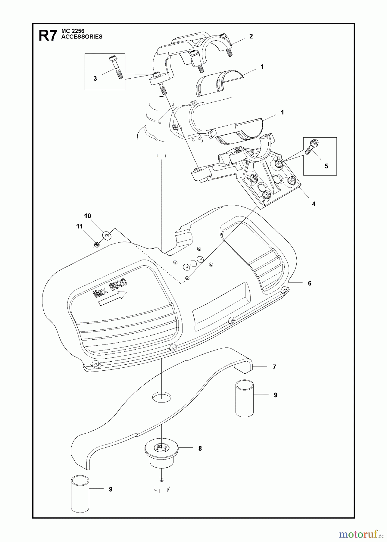  Jonsered Motorsensen, Trimmer MC2256 - Jonsered String/Brush Trimmer (2011-01) ACCESSORIES #3