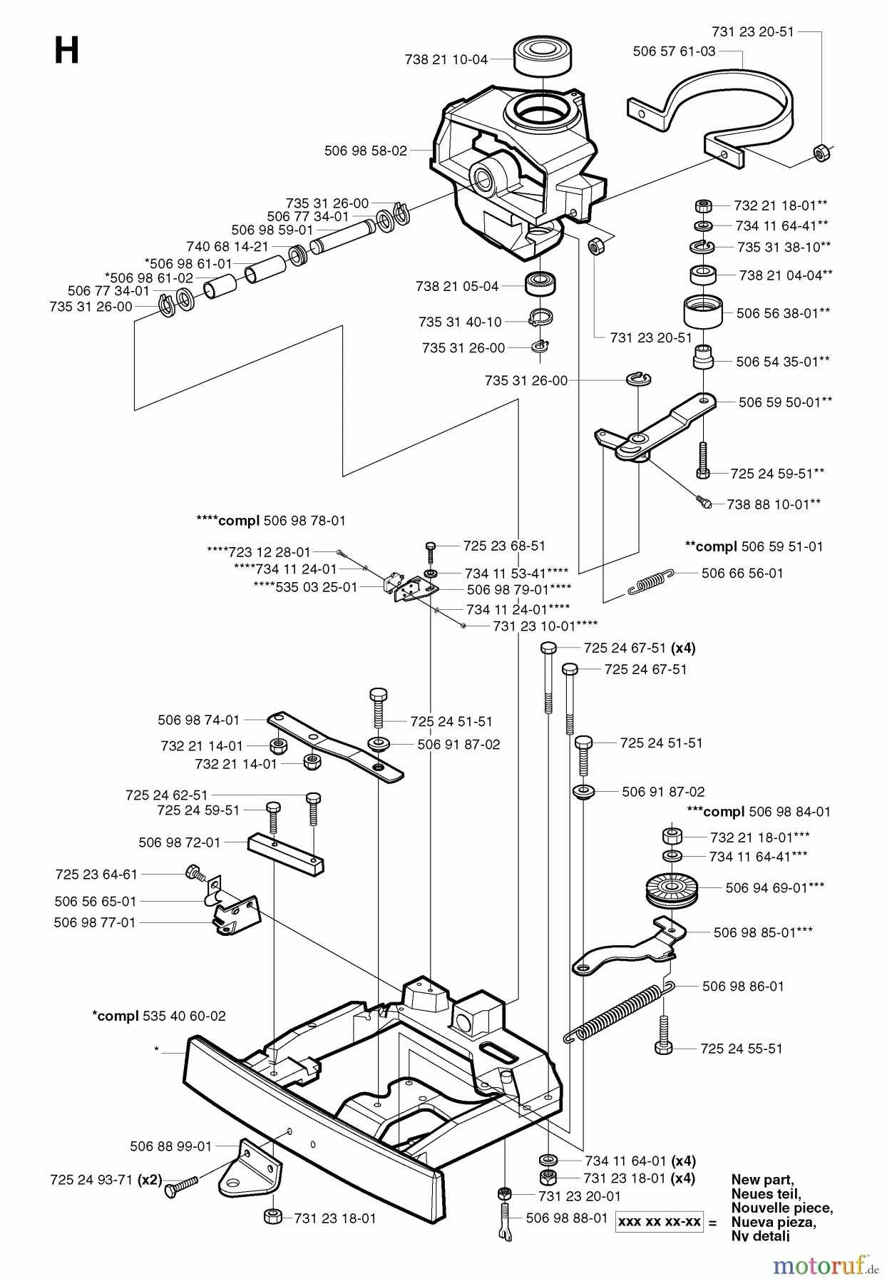  Jonsered Reitermäher FR2113 MA - Jonsered Rear-Engine Riding Mower (2002-03) STEERING COLUMN