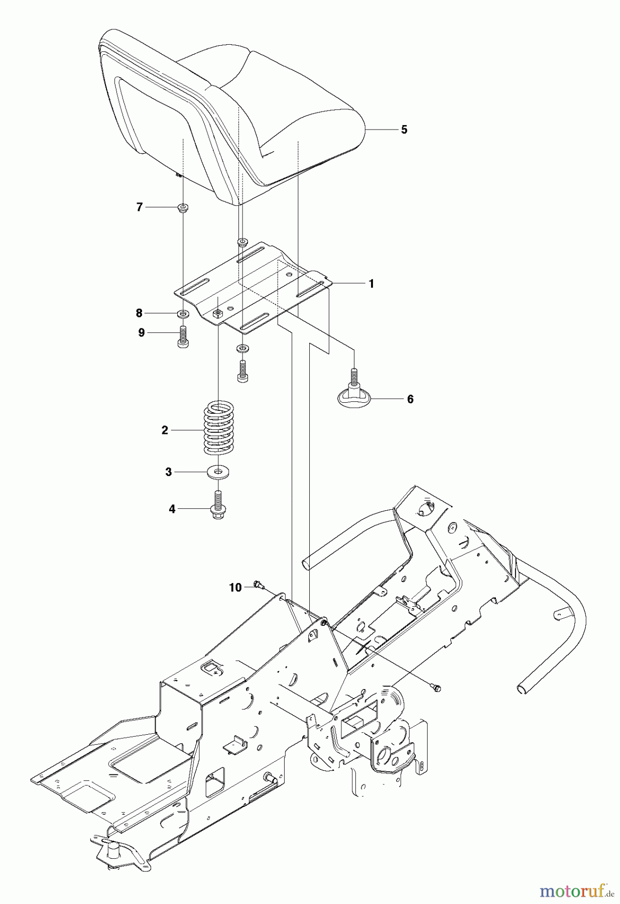  Jonsered Reitermäher FR2215 MA (966632101) - Jonsered Rear-Engine Riding Mower (2011) SEAT