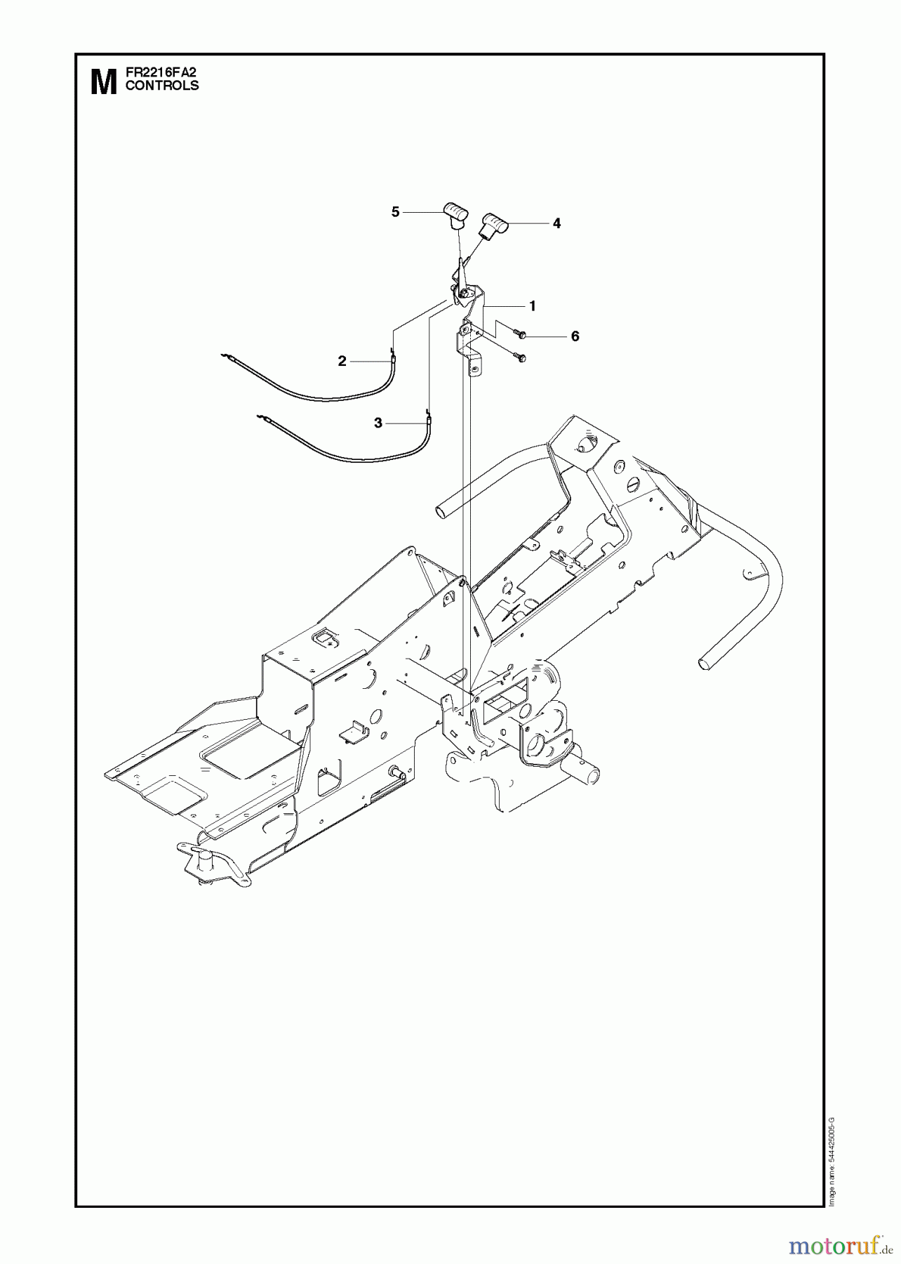  Jonsered Reitermäher FR2216 FA2 (966415101) - Jonsered Rear-Engine Riding Mower (2010-03) CONTROLS