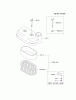 Kawasaki Motoren FA210V - AS02 bis FH641V - DS24 FD501V-AS02 - Kawasaki FD501V 4-Stroke Engine Ersatzteile AIR-FILTER/MUFFLER