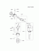 Kawasaki Motoren FA210V - AS02 bis FH641V - DS24 FD731V-AS08 - Kawasaki FD731V 4-Stroke Engine Ersatzteile PISTON/CRANKSHAFT