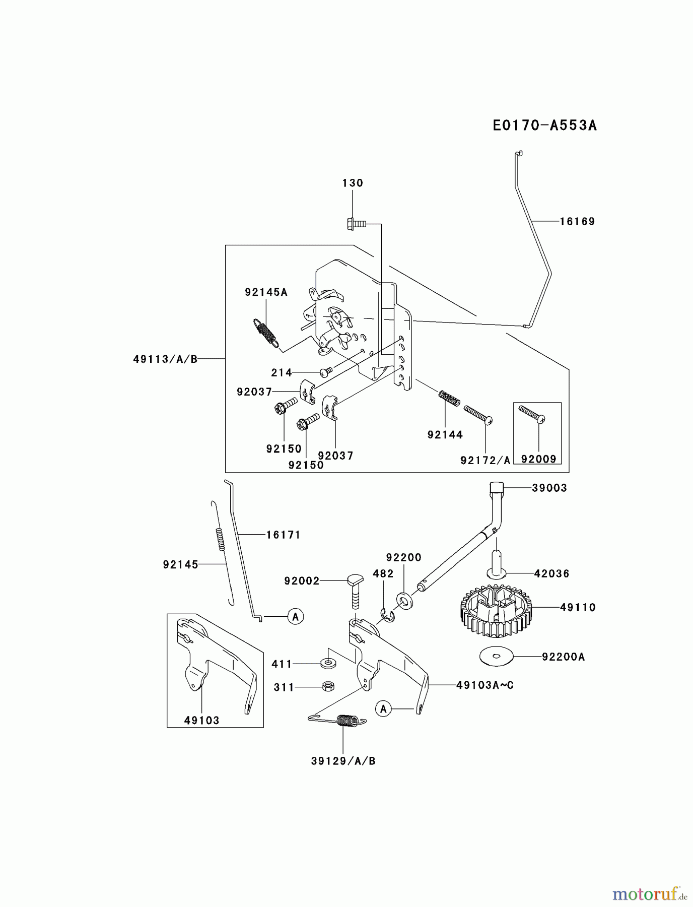  Kawasaki Motoren Motoren Vertikal FA210V - AS02 bis FH641V - DS24 FD731V-CS00 - Kawasaki FD731V 4-Stroke Engine CONTROL-EQUIPMENT