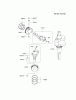 Kawasaki Motoren FA210V - AS02 bis FH641V - DS24 FD731V-AS01 - Kawasaki FD731V 4-Stroke Engine Ersatzteile PISTON/CRANKSHAFT