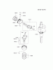 Kawasaki Motoren FA210V - AS02 bis FH641V - DS24 FD731V-DS00 - Kawasaki FD731V 4-Stroke Engine Ersatzteile PISTON/CRANKSHAFT