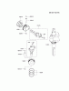 Kawasaki Motoren FA210V - AS02 bis FH641V - DS24 FD731V-FS00 - Kawasaki FD731V 4-Stroke Engine Ersatzteile PISTON/CRANKSHAFT