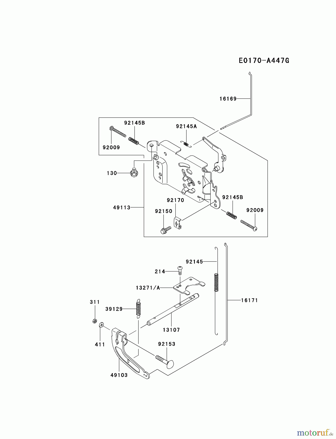  Kawasaki Motoren Motoren Vertikal FA210V - AS02 bis FH641V - DS24 FH381V-BS08 - Kawasaki FH381V 4-Stroke Engine CONTROL-EQUIPMENT