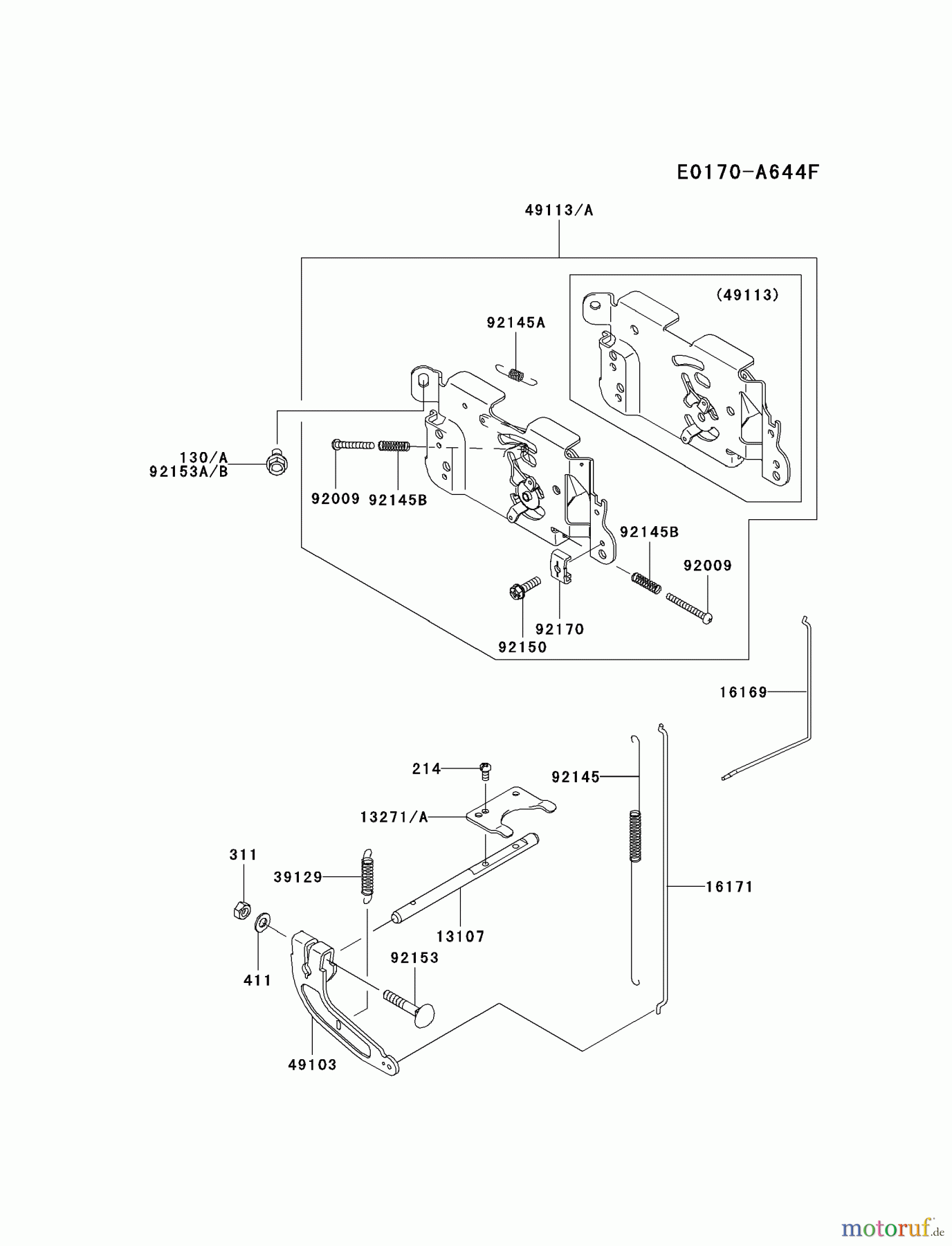  Kawasaki Motoren Motoren Vertikal FA210V - AS02 bis FH641V - DS24 FH381V-DS02 - Kawasaki FH381V 4-Stroke Engine CONTROL-EQUIPMENT