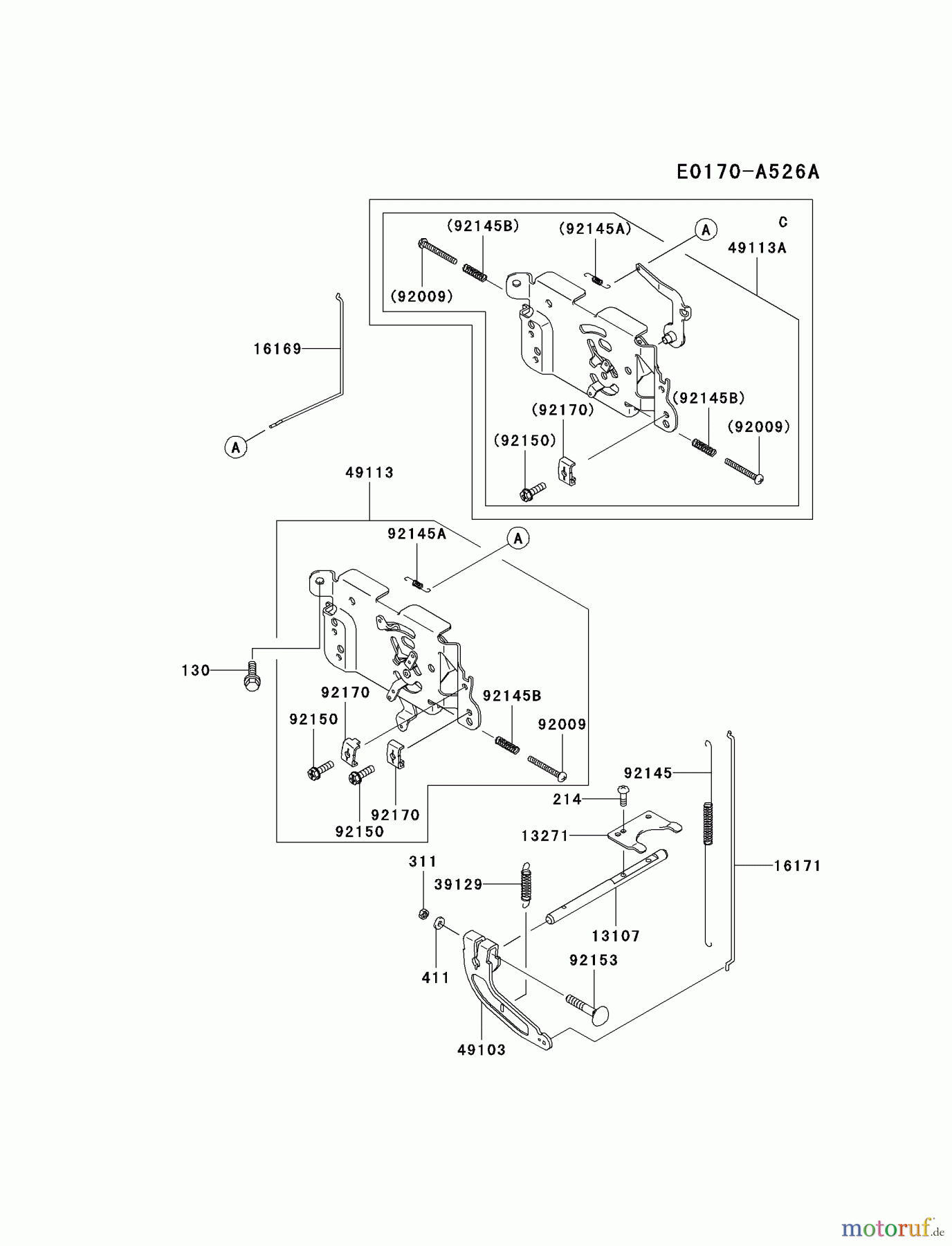  Kawasaki Motoren Motoren Vertikal FA210V - AS02 bis FH641V - DS24 FH381V-CS04 - Kawasaki FH381V 4-Stroke Engine CONTROL-EQUIPMENT