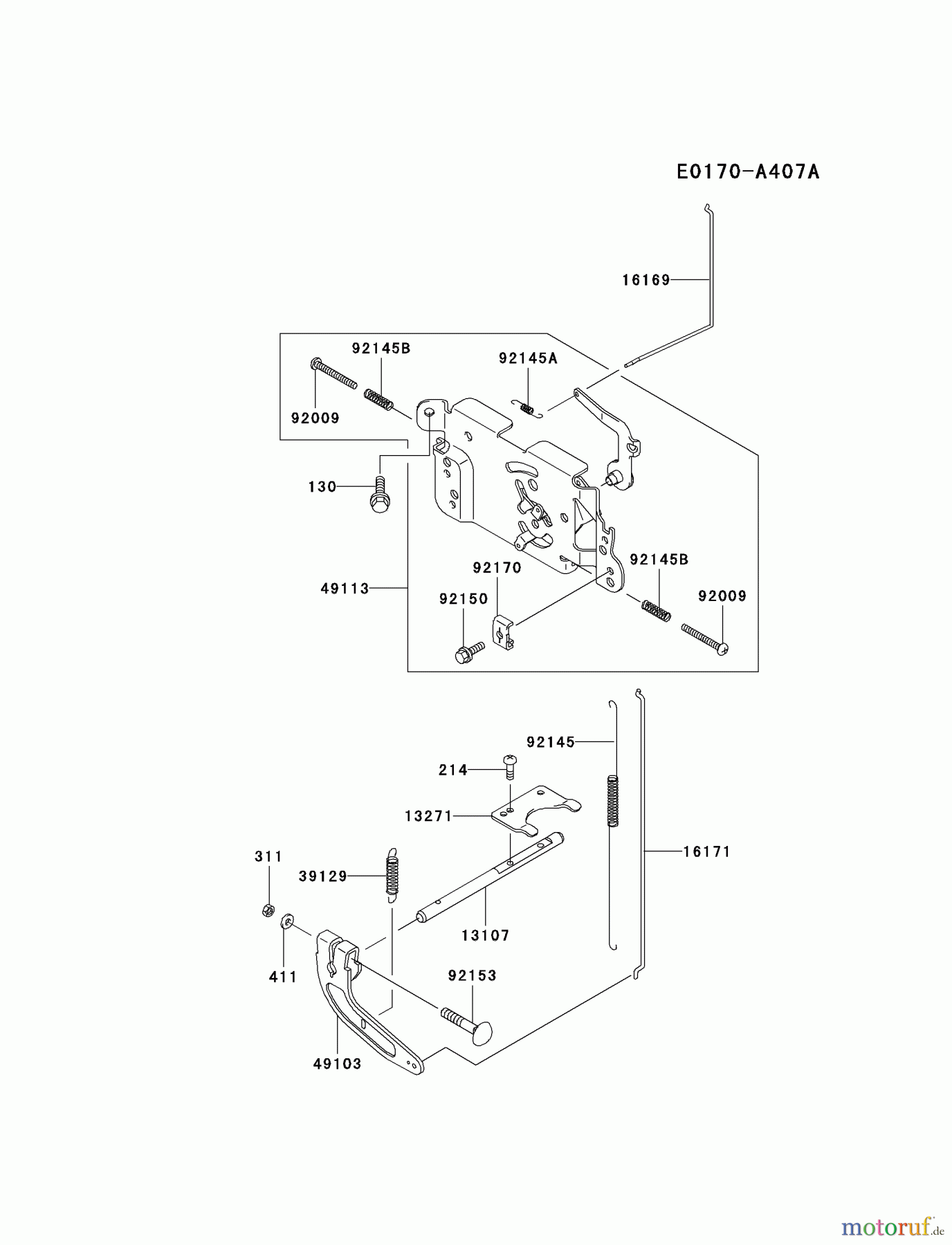  Kawasaki Motoren Motoren Vertikal FA210V - AS02 bis FH641V - DS24 FH381V-AS01 - Kawasaki FH381V 4-Stroke Engine CONTROL-EQUIPMENT