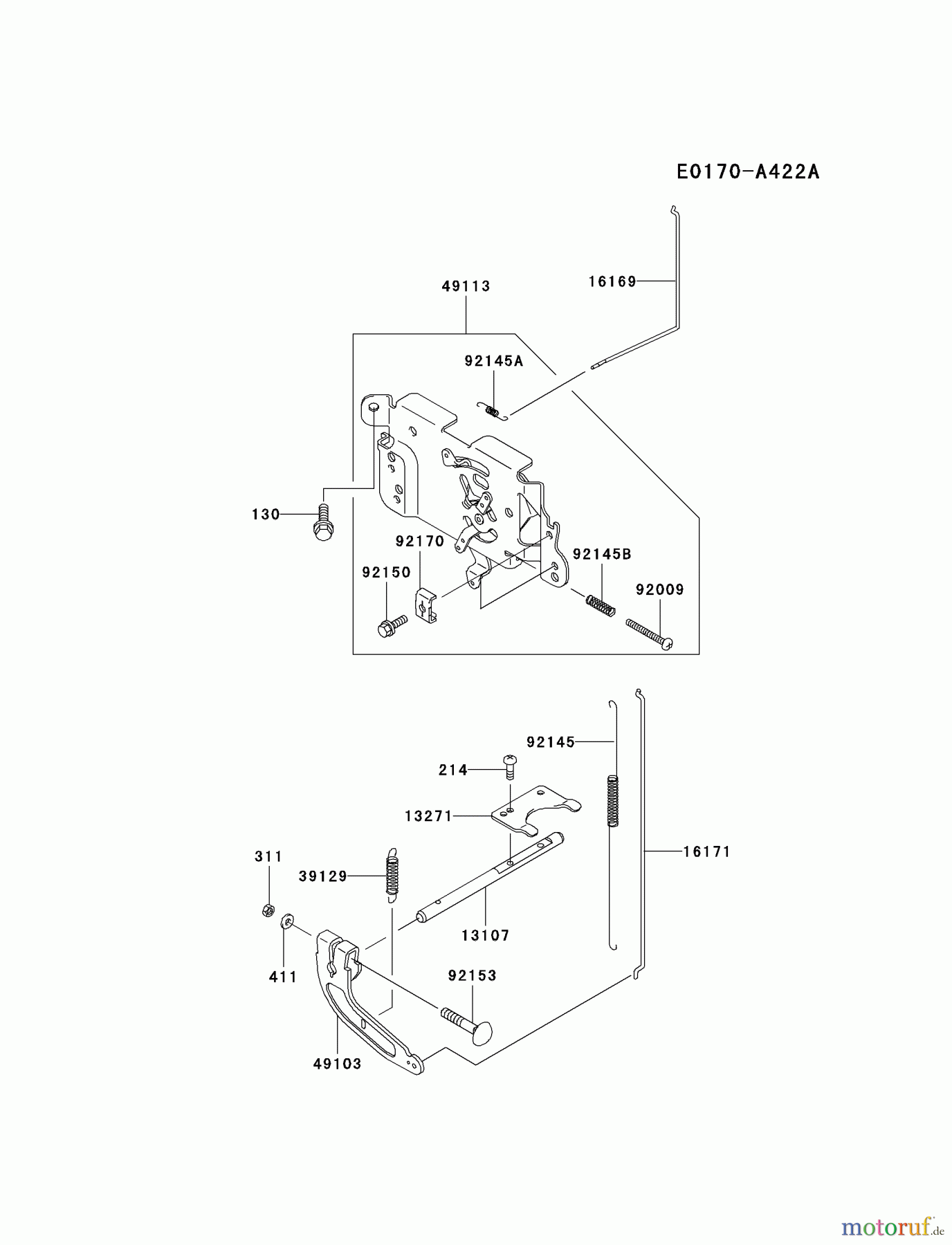  Kawasaki Motoren Motoren Vertikal FA210V - AS02 bis FH641V - DS24 FH430V-AS12 - Kawasaki FH430V 4-Stroke Engine CONTROL-EQUIPMENT