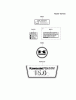 Kawasaki Motoren FA210V - AS02 bis FH641V - DS24 FH430V-DS03 - Kawasaki FH430V 4-Stroke Engine Ersatzteile LABEL