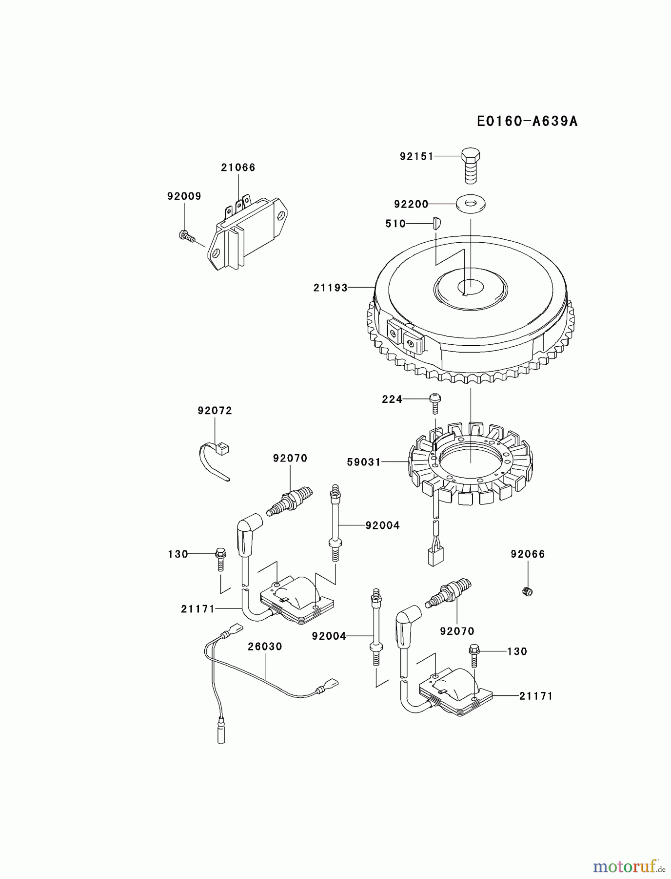  Kawasaki Motoren Motoren Vertikal FA210V - AS02 bis FH641V - DS24 FH451V-AS12 - Kawasaki FH451V 4-Stroke Engine ELECTRIC-EQUIPMENT