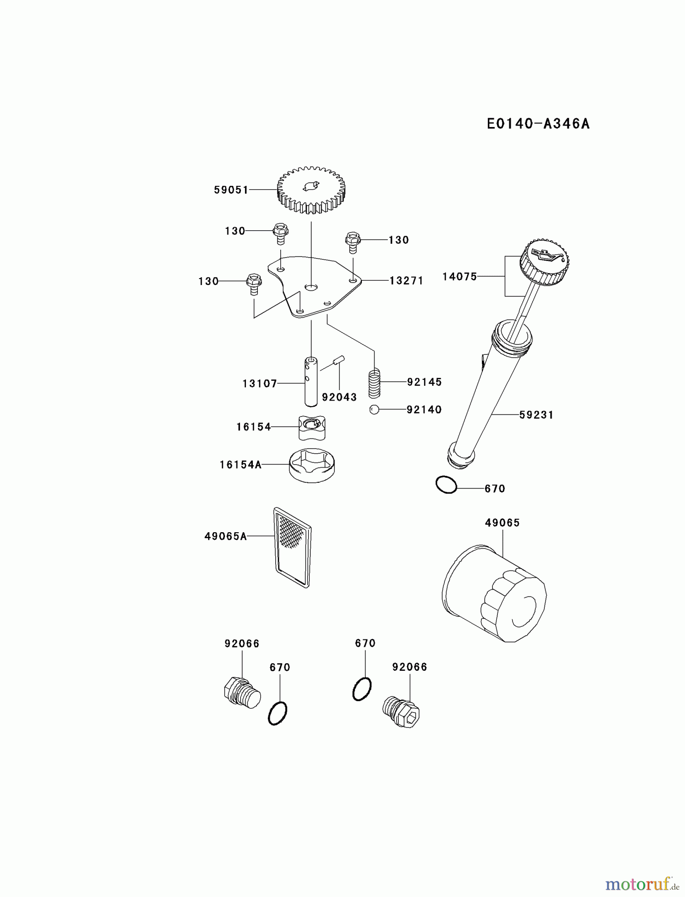  Kawasaki Motoren Motoren Vertikal FA210V - AS02 bis FH641V - DS24 FH480V-BS23 - Kawasaki FH480V 4-Stroke Engine LUBRICATION-EQUIPMENT