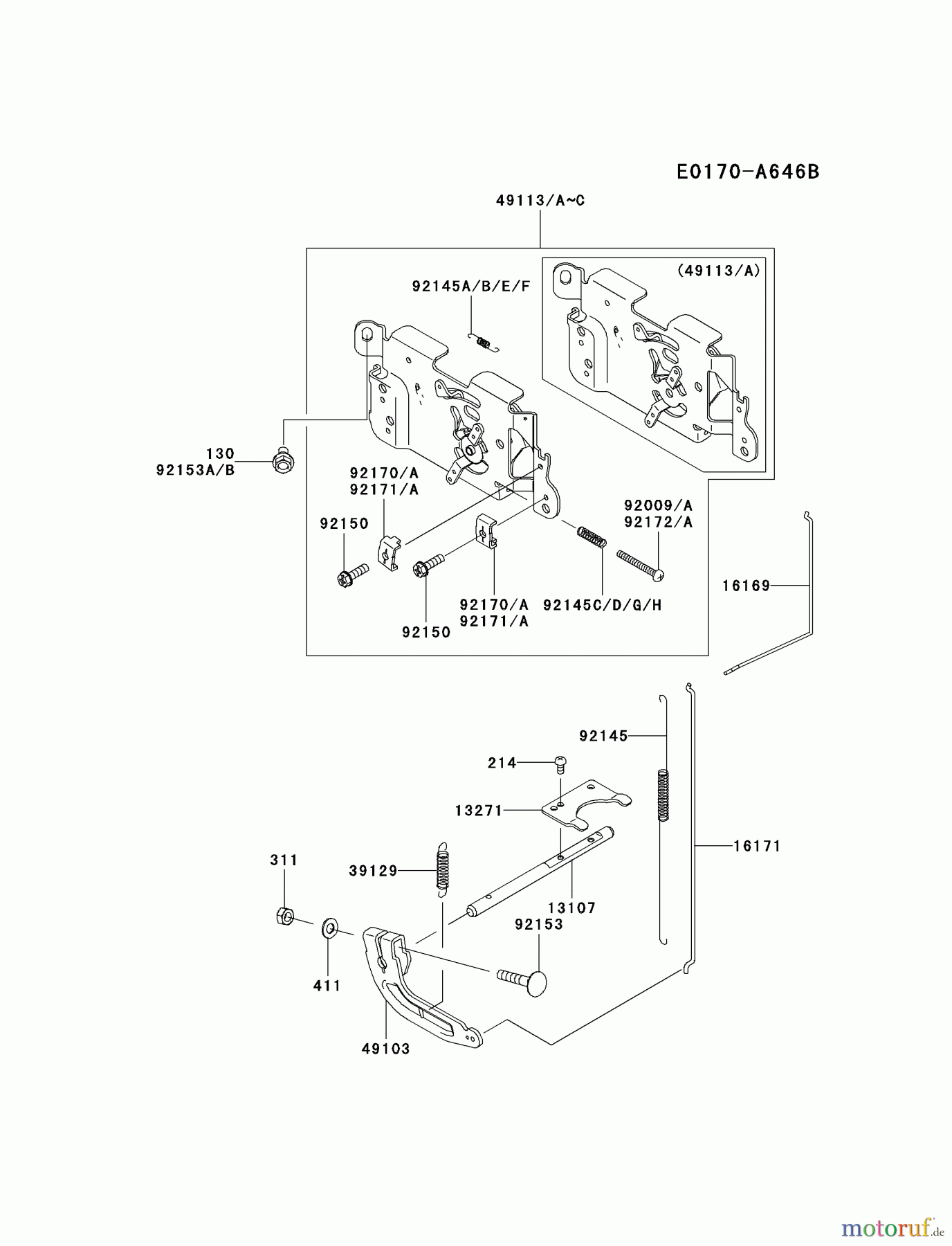  Kawasaki Motoren Motoren Vertikal FA210V - AS02 bis FH641V - DS24 FH480V-DS24 - Kawasaki FH480V 4-Stroke Engine CONTROL-EQUIPMENT