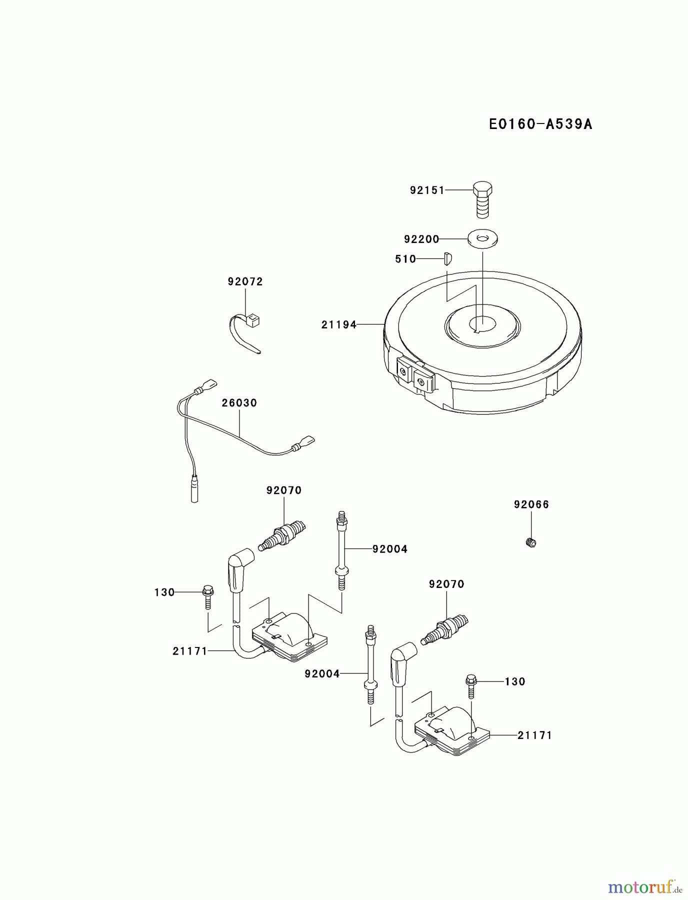  Kawasaki Motoren Motoren Vertikal FA210V - AS02 bis FH641V - DS24 FH451V-AS03 - Kawasaki FH451V 4-Stroke Engine ELECTRIC-EQUIPMENT