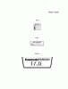 Kawasaki Motoren FA210V - AS02 bis FH641V - DS24 FH500V-AS15 - Kawasaki FH500V 4-Stroke Engine Ersatzteile LABEL