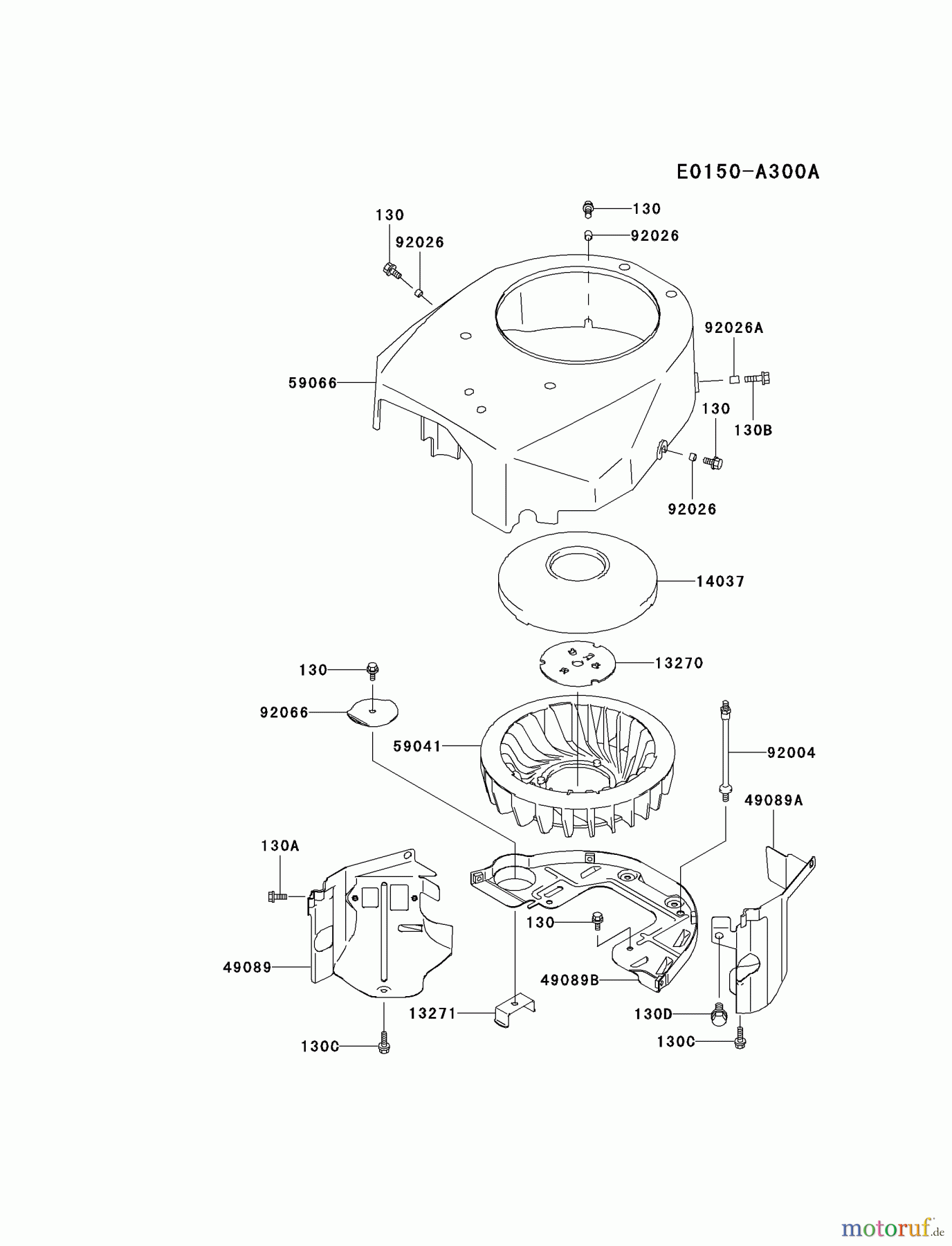  Kawasaki Motoren Motoren Vertikal FA210V - AS02 bis FH641V - DS24 FH500V-AS17 - Kawasaki FH500V 4-Stroke Engine COOLING-EQUIPMENT