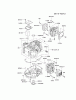 Kawasaki Motoren FA210V - AS02 bis FH641V - DS24 FH541V-BW00 - Kawasaki FH541V 4-Stroke Engine Ersatzteile CYLINDER/CRANKCASE