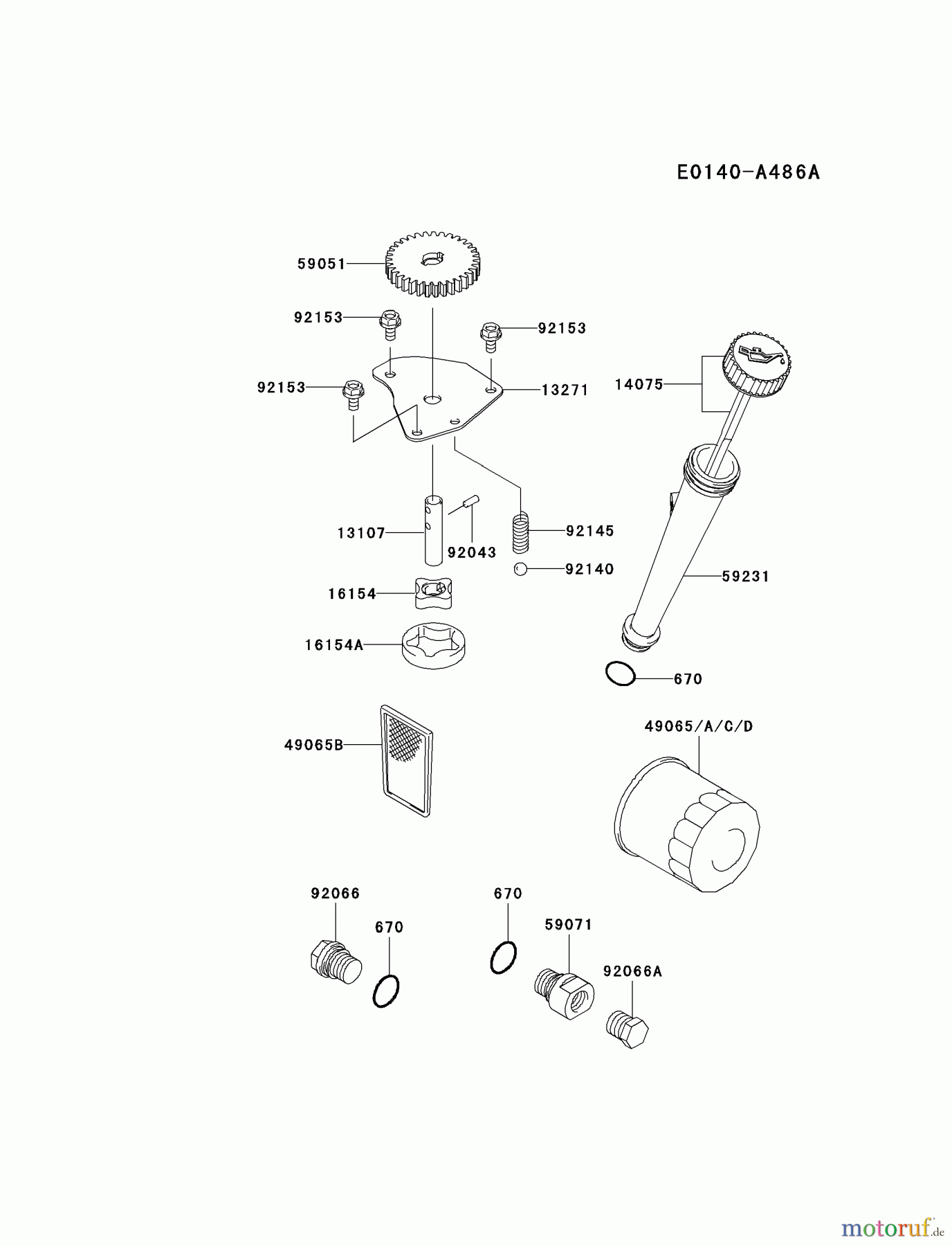  Kawasaki Motoren Motoren Vertikal FA210V - AS02 bis FH641V - DS24 FH541V-CS43 - Kawasaki FH541V 4-Stroke Engine LUBRICATION-EQUIPMENT