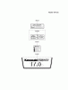 Kawasaki Motoren FA210V - AS02 bis FH641V - DS24 FH541V-CW04 - Kawasaki FH541V 4-Stroke Engine Ersatzteile LABEL