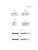 Kawasaki Motoren FA210V - AS02 bis FH641V - DS24 FH541V-CS25 - Kawasaki FH541V 4-Stroke Engine Ersatzteile LABEL
