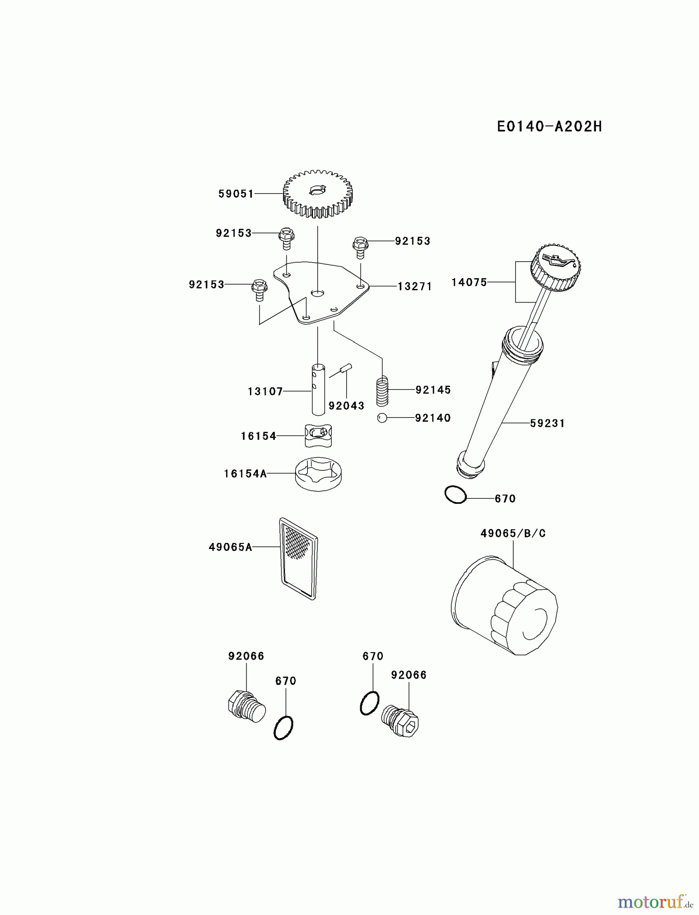  Kawasaki Motoren Motoren Vertikal FA210V - AS02 bis FH641V - DS24 FH541V-DS37 - Kawasaki FH541V 4-Stroke Engine LUBRICATION-EQUIPMENT