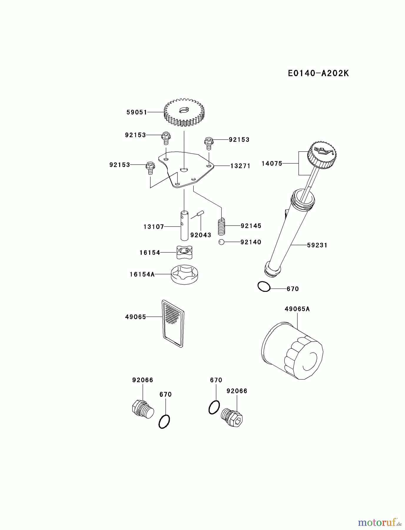  Kawasaki Motoren Motoren Vertikal FA210V - AS02 bis FH641V - DS24 FH580V-AS44 - Kawasaki FH580V 4-Stroke Engine LUBRICATION-EQUIPMENT