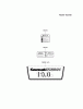 Kawasaki Motoren FA210V - AS02 bis FH641V - DS24 FH580V-CS15 - Kawasaki FH580V 4-Stroke Engine Ersatzteile LABEL