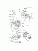 Kawasaki Motoren FA210V - AS02 bis FH641V - DS24 FH580V-BS41 - Kawasaki FH580V 4-Stroke Engine Ersatzteile CYLINDER/CRANKCASE