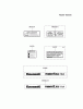 Kawasaki Motoren FA210V - AS02 bis FH641V - DS24 FH580V-CS36 - Kawasaki FH580V 4-Stroke Engine Ersatzteile LABEL