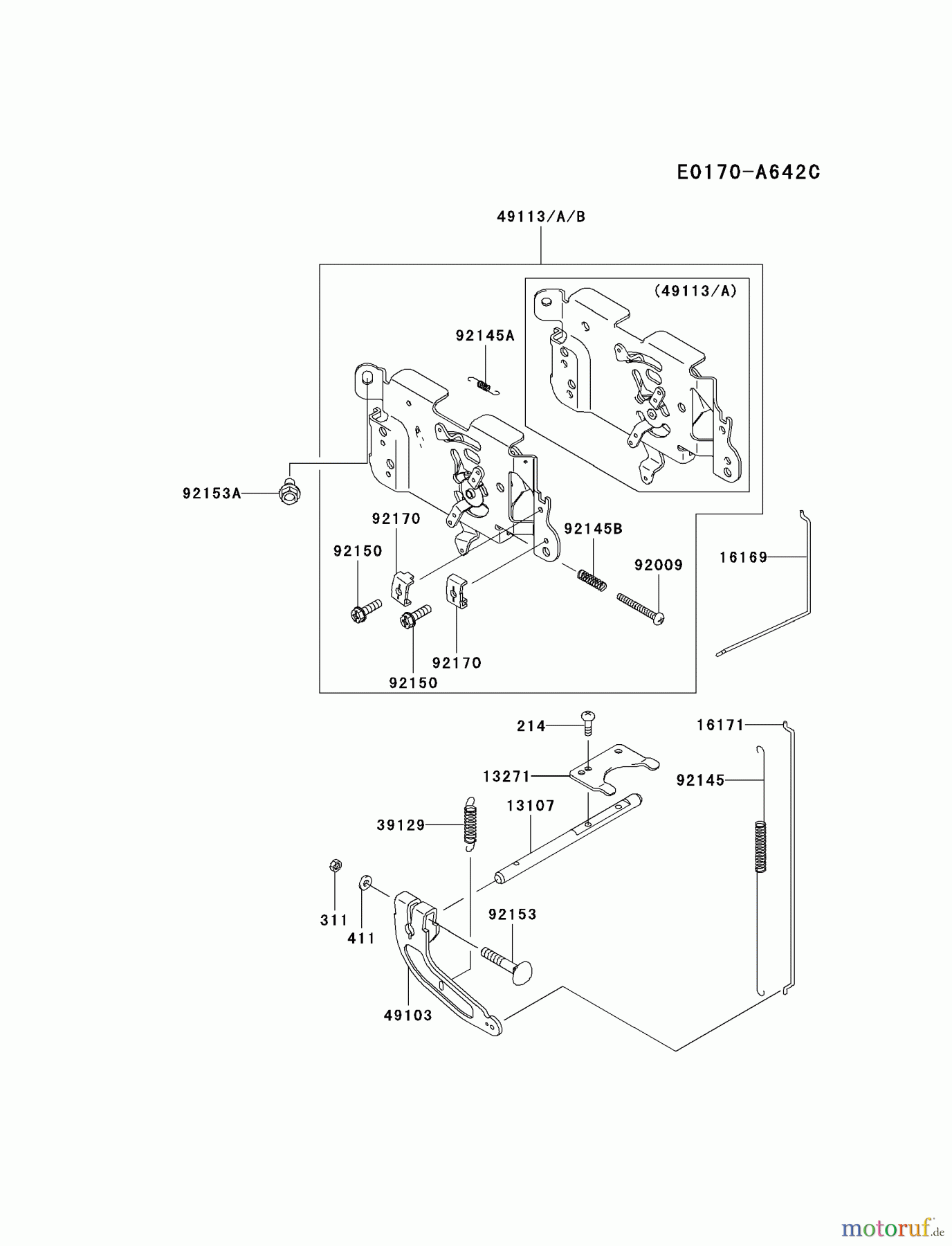  Kawasaki Motoren Motoren Vertikal FA210V - AS02 bis FH641V - DS24 FH580V-BW04 - Kawasaki FH580V 4-Stroke Engine CONTROL-EQUIPMENT