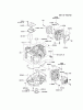 Kawasaki Motoren FA210V - AS02 bis FH641V - DS24 FH580V-CS01 - Kawasaki FH580V 4-Stroke Engine Ersatzteile CYLINDER/CRANKCASE