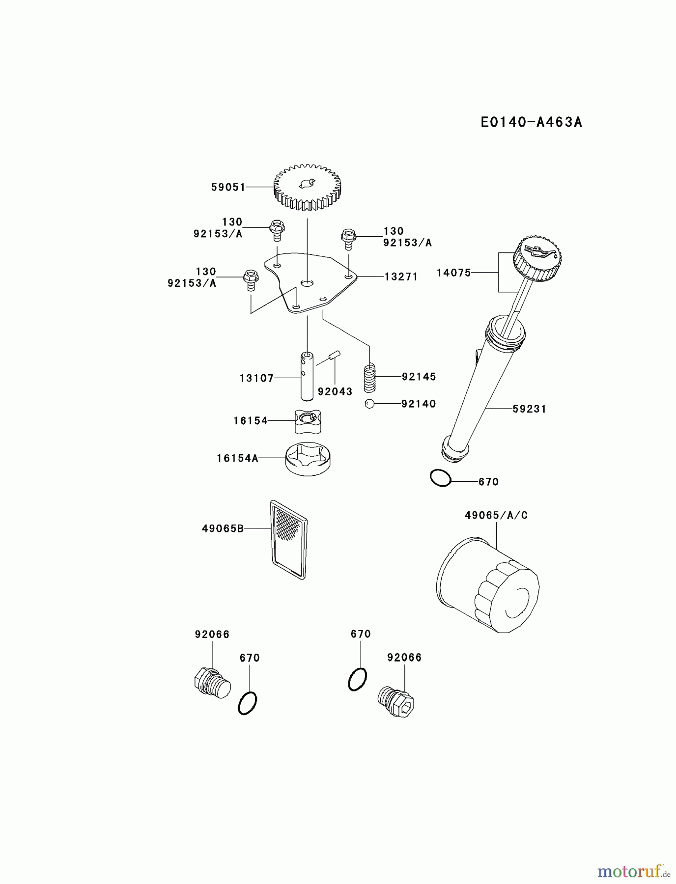  Kawasaki Motoren Motoren Vertikal FA210V - AS02 bis FH641V - DS24 FH430V-DS23 - Kawasaki FH430V 4-Stroke Engine LUBRICATION-EQUIPMENT