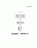 Kawasaki Motoren FA210V - AS02 bis FH641V - DS24 FH580V-BS29 - Kawasaki FH580V 4-Stroke Engine Ersatzteile LABEL