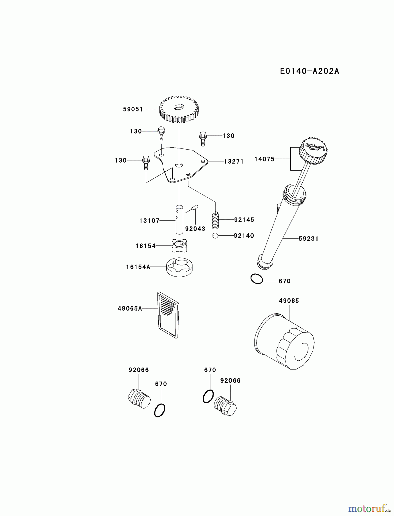  Kawasaki Motoren Motoren Vertikal FA210V - AS02 bis FH641V - DS24 FH430V-AS20 - Kawasaki FH430V 4-Stroke Engine LUBRICATION-EQUIPMENT