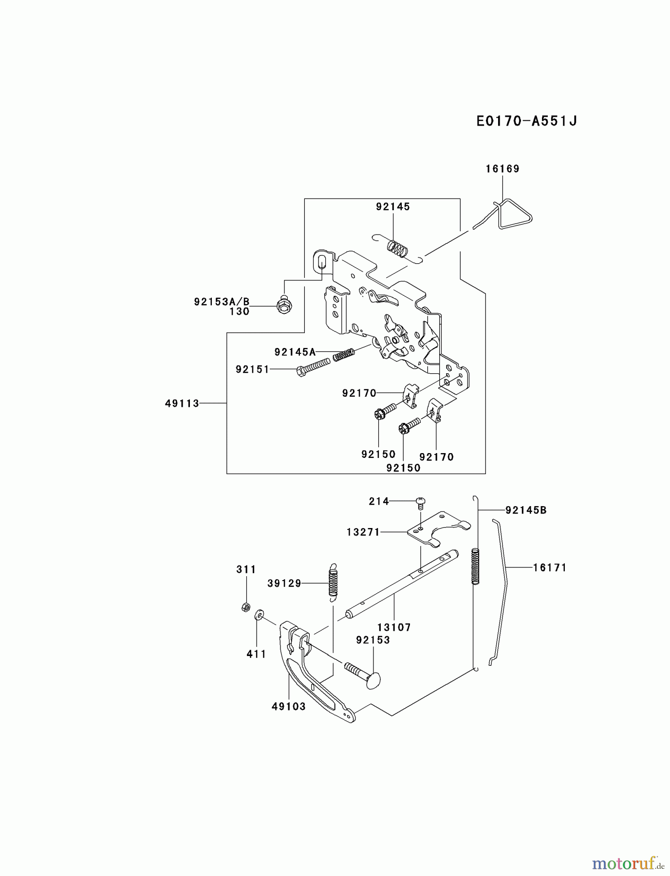  Kawasaki Motoren Motoren Vertikal FH641V - DS25 bis FS481V - BS13 FH641V-HS09 - Kawasaki FH641V 4-Stroke Engine CONTROL-EQUIPMENT