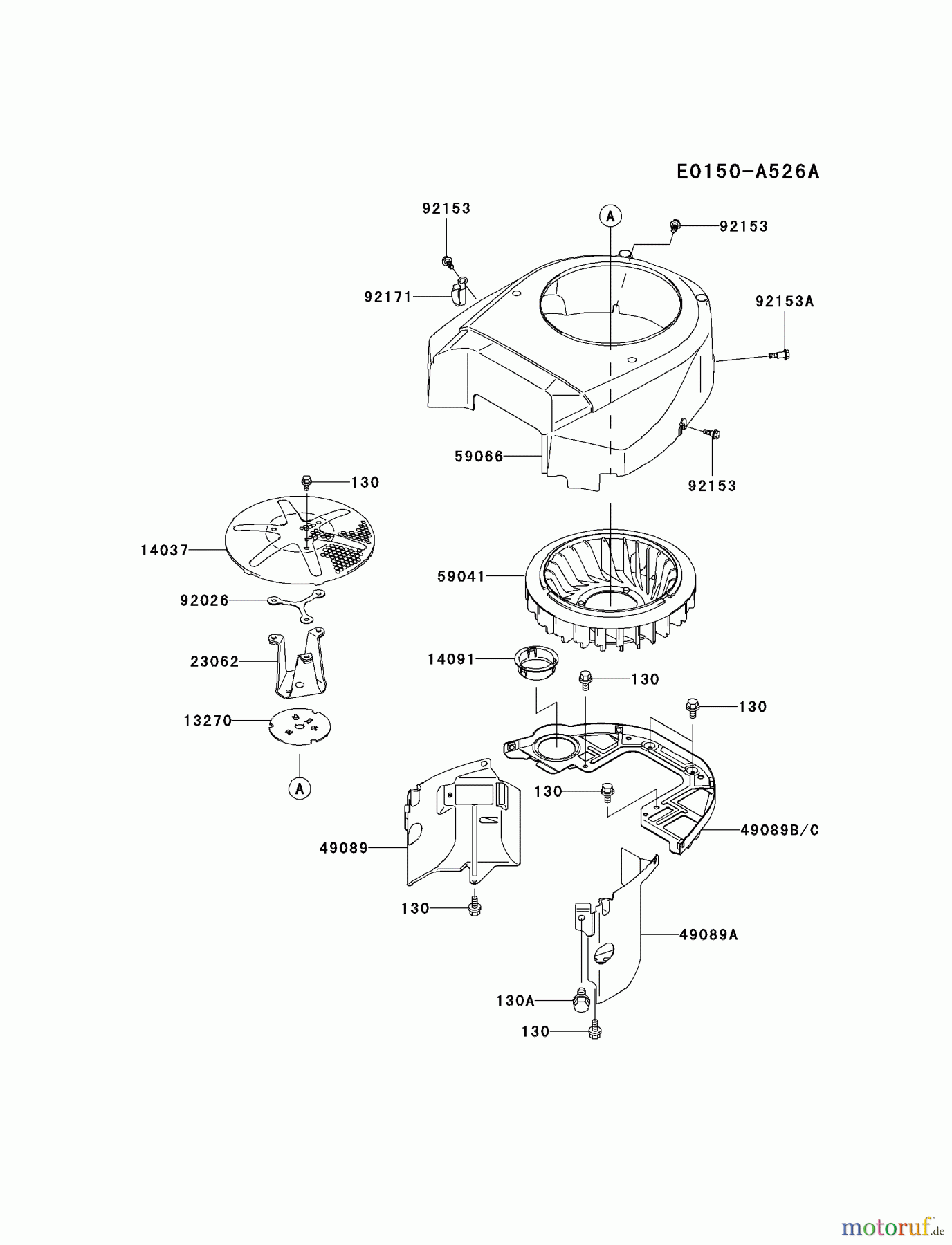  Kawasaki Motoren Motoren Vertikal FH641V - DS25 bis FS481V - BS13 FH721V-AS19 - Kawasaki FH721V 4-Stroke Engine COOLING-EQUIPMENT