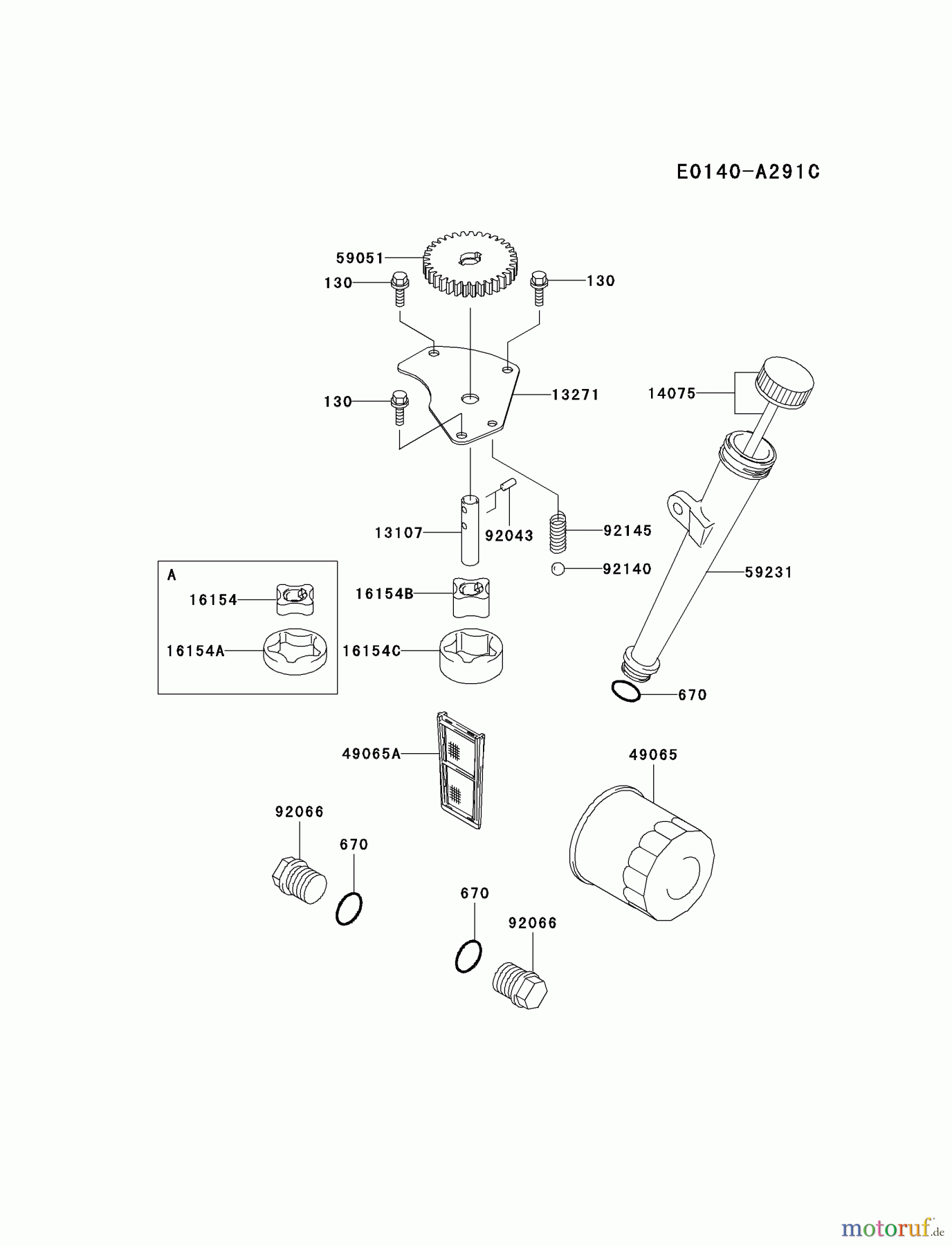  Kawasaki Motoren Motoren Vertikal FA210V - AS02 bis FH641V - DS24 FH641V-BS19 - Kawasaki FH641V 4-Stroke Engine LUBRICATION-EQUIPMENT